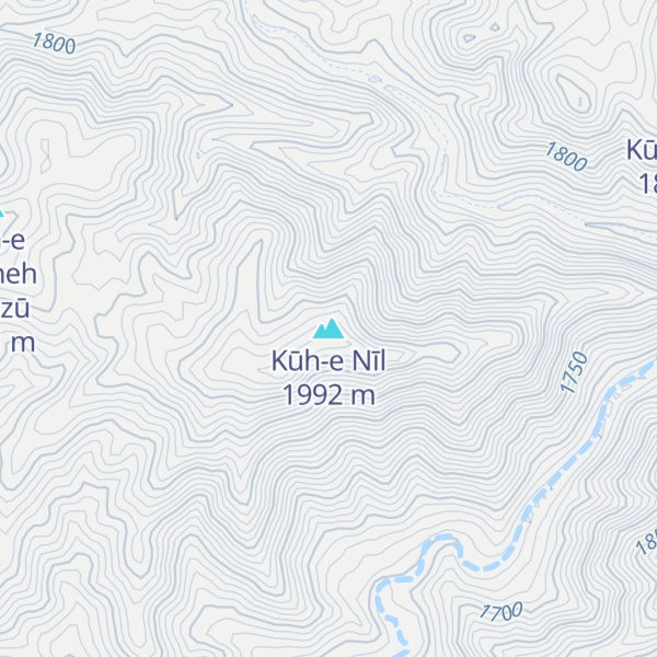Map of Kūh-e Nīl