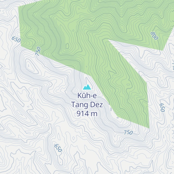 Map of Kūh-e Tang Dez