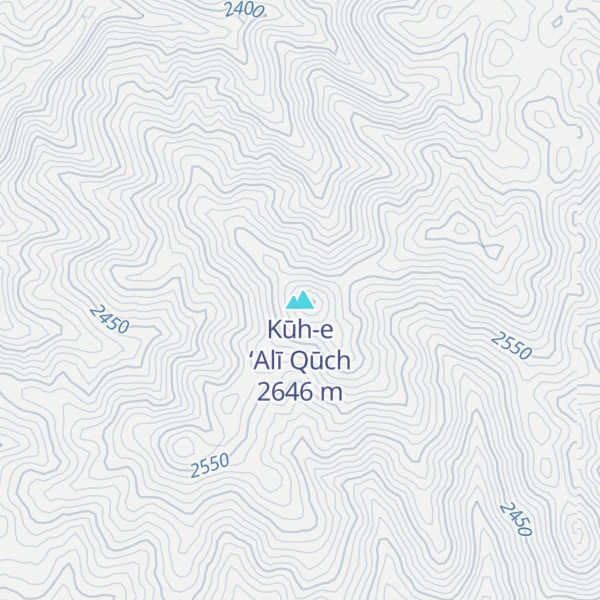 Map of Kūh-e ‘Alī Qūch