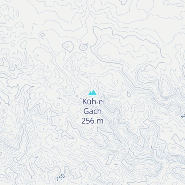Map of Kūh-e Gach