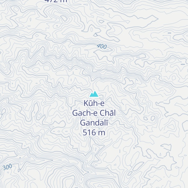 Map of Kūh-e Gach-e Chāl Gandalī