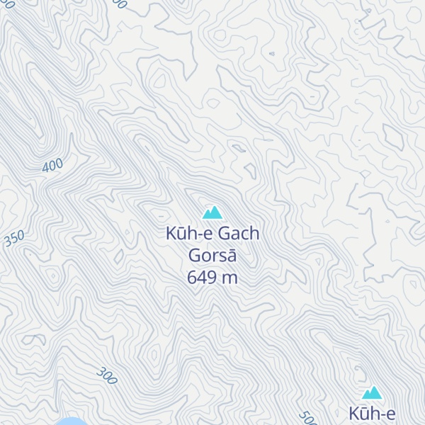 Map of Kūh-e Gach Gorsā