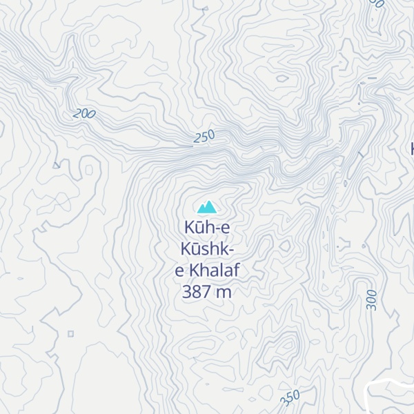 Map of Kūh-e Kūshk-e Khalaf
