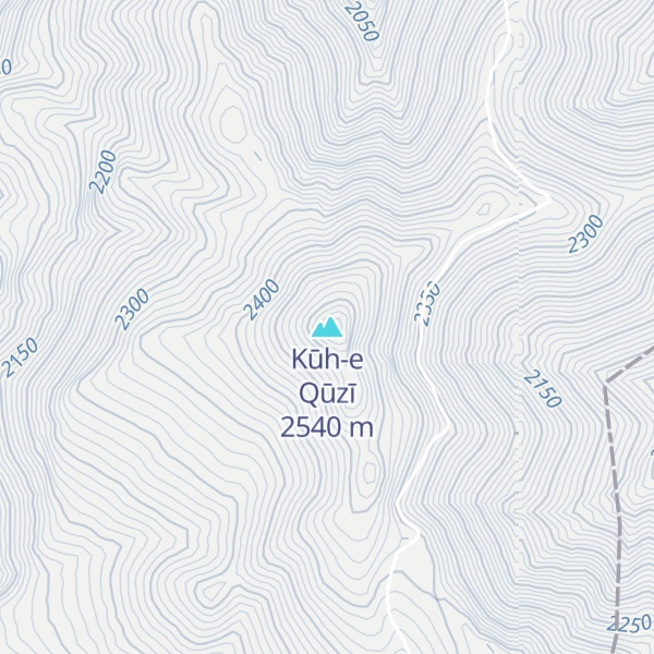 Map of Kūh-e Qūzī