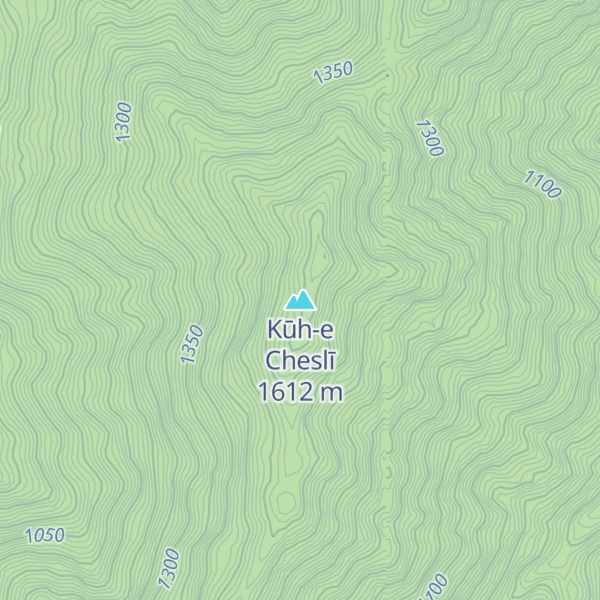 Map of Kūh-e Cheslī