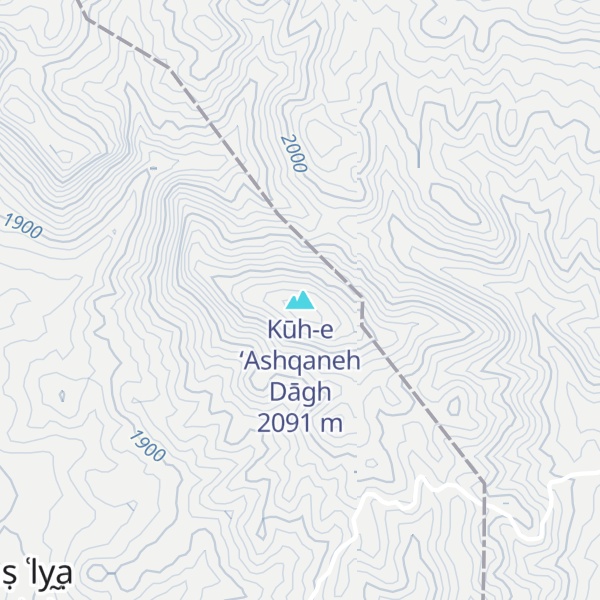 Map of Kūh-e ‘Ashqaneh Dāgh