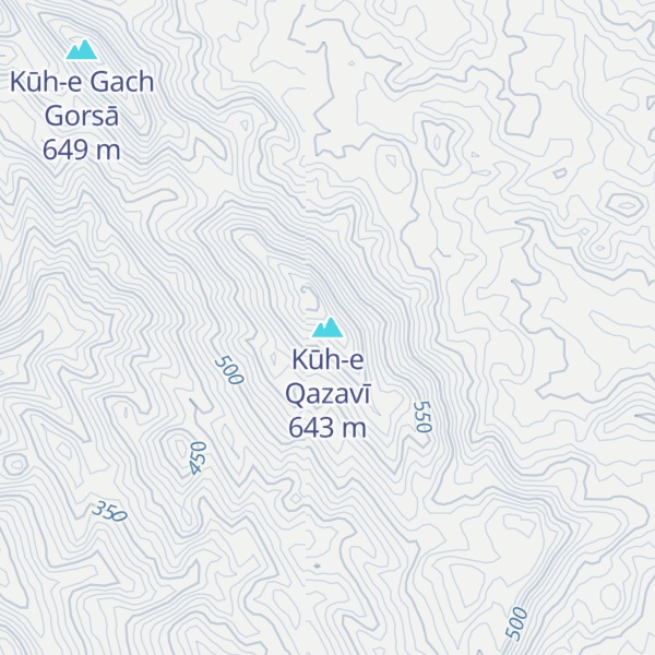 Map of Kūh-e Qazavī