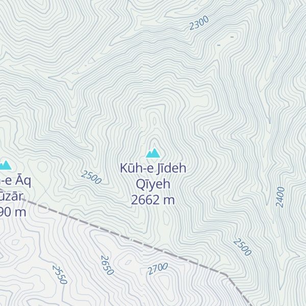 Map of Kūh-e Jīdeh Qīyeh
