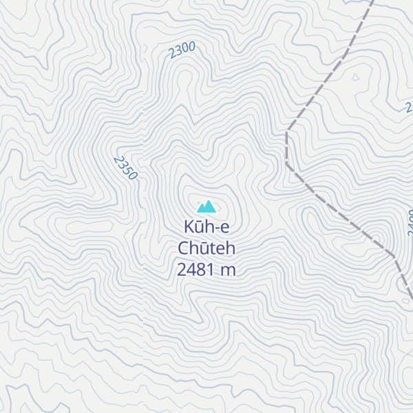 Map of Kūh-e Chūteh