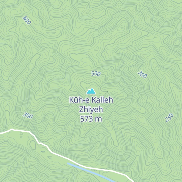 Map of Kūh-e Kalleh Zhīyeh