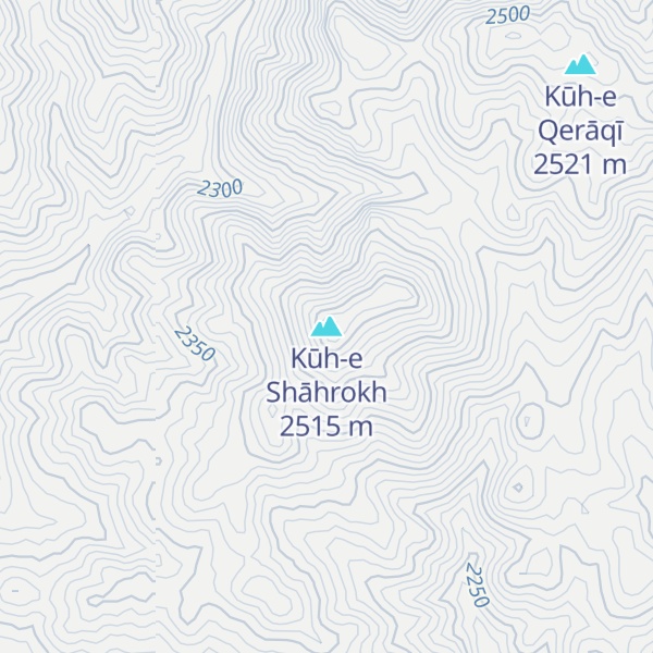 Map of Kūh-e Shāhrokh