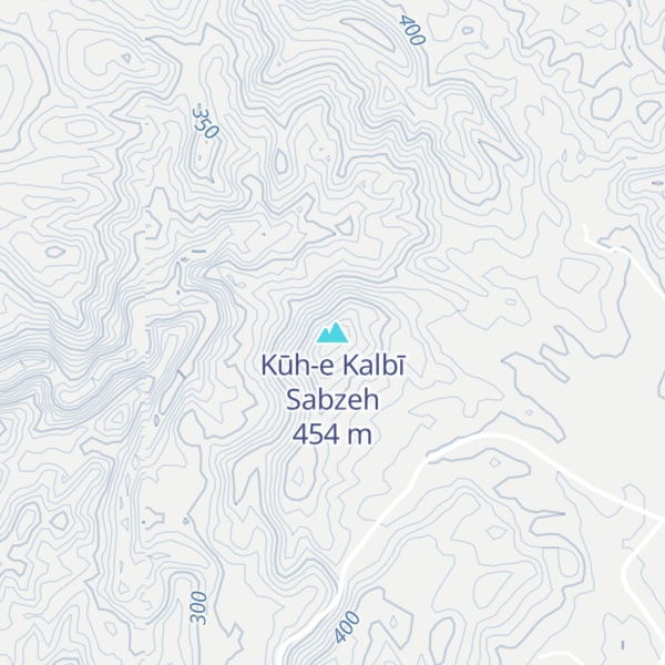 Map of Kūh-e Kalbī Sabzeh