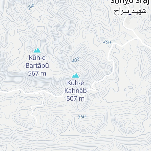 Map of Kūh-e Kahnāb
