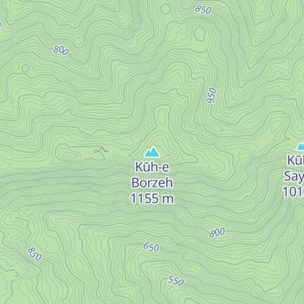 Map of Kūh-e Borzeh