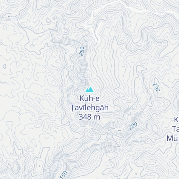 Map of Kūh-e Ţavīlehgāh