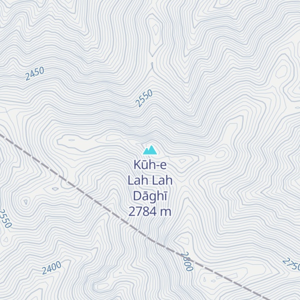 Map of Kūh-e Lah Lah Dāghī