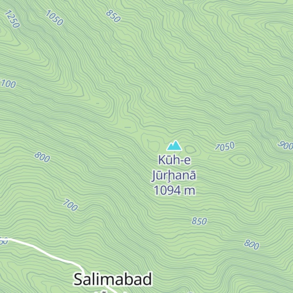 Map of Kūh-e Allāhbarlū Dāgh