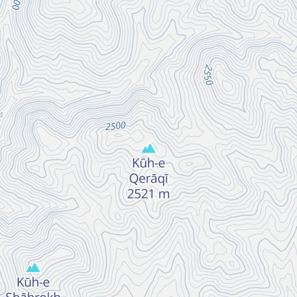 Map of Kūh-e Qerāqī