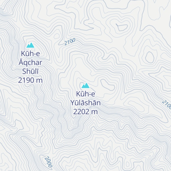 Map of Kūh-e Yūlāshān