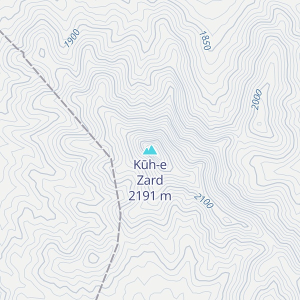 Map of Kūh-e Zard
