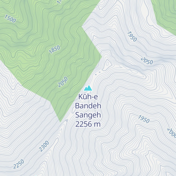 Map of Kūh-e Bandeh Sangeh