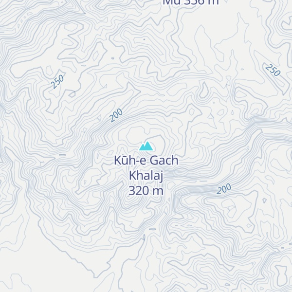 Map of Kūh-e Gach Khalaj