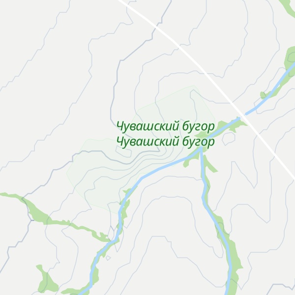 Map of Chuvashskii Bugor