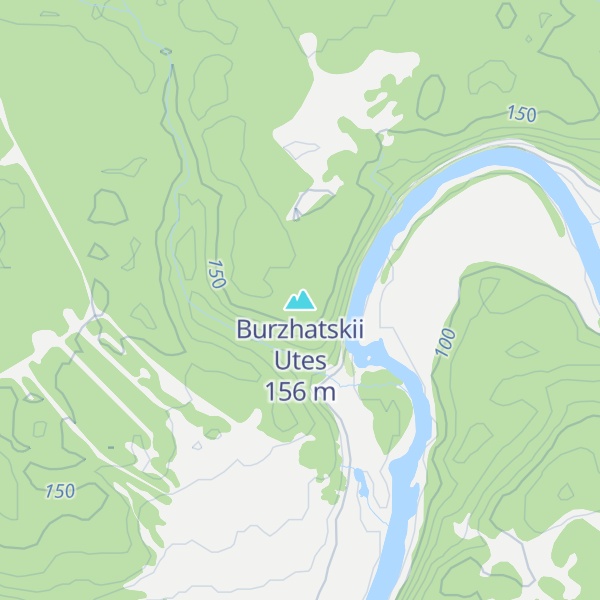 Map of Burzhatskii Utes
