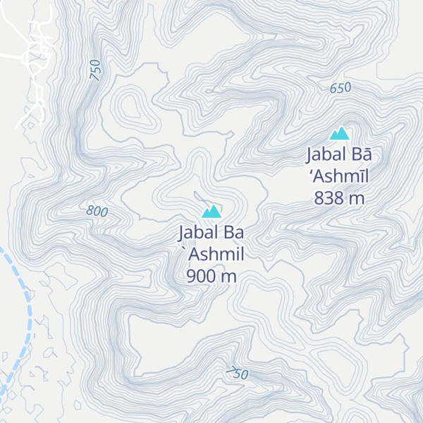 Map of Jabal Ba `Ashmil