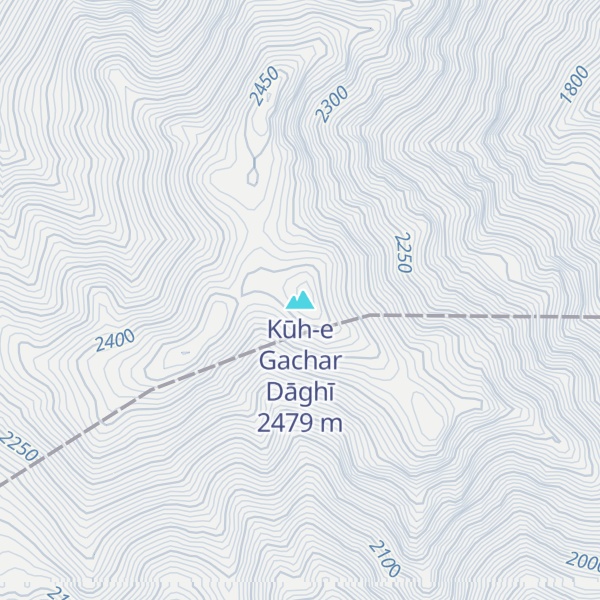 Map of Kūh-e Gachar Dāghī