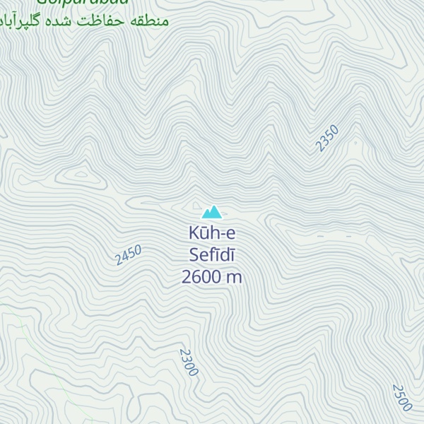 Map of Kūh-e Sefīdī