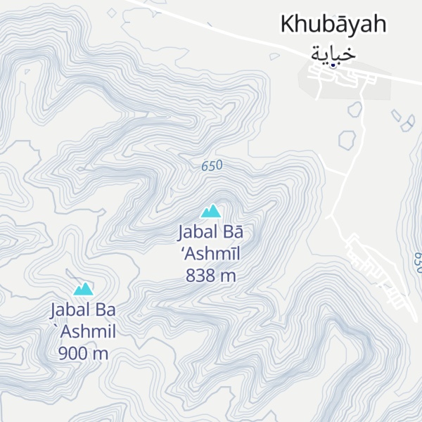 Map of Jabal Bā ‘Ashmīl