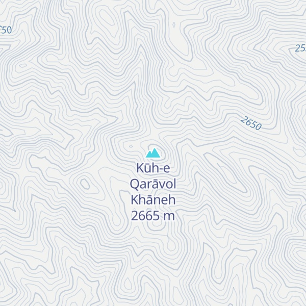Map of Kūh-e Qarāvol Khāneh