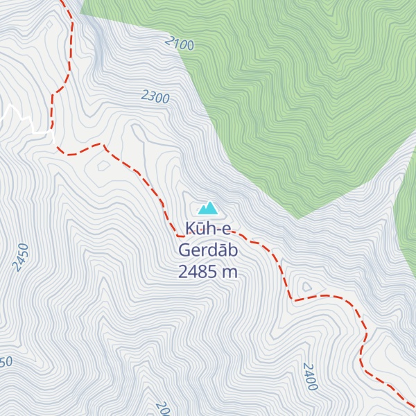 Map of Kūh-e Gerdāb