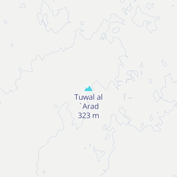 Map of Tuwal al `Arad