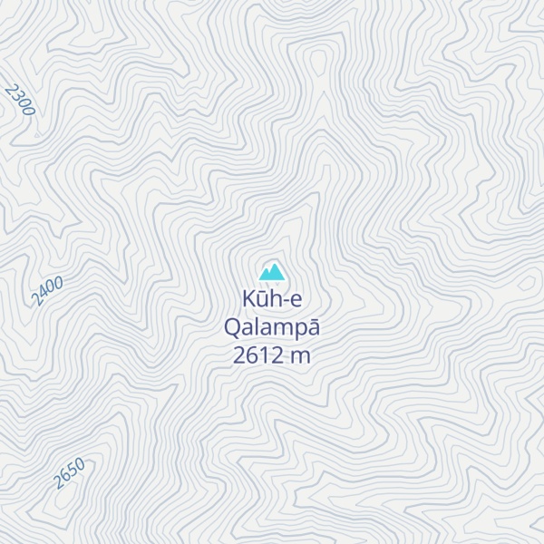 Map of Kūh-e Qalampā