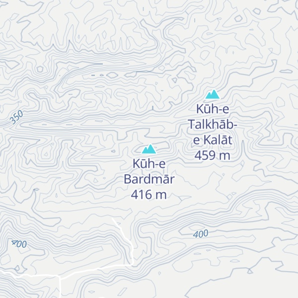 Map of Kūh-e Bardmār