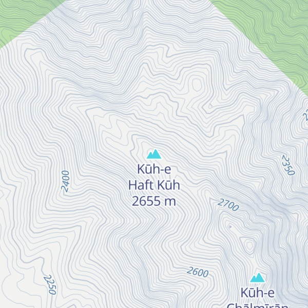 Map of Kūh-e Haft Kūh