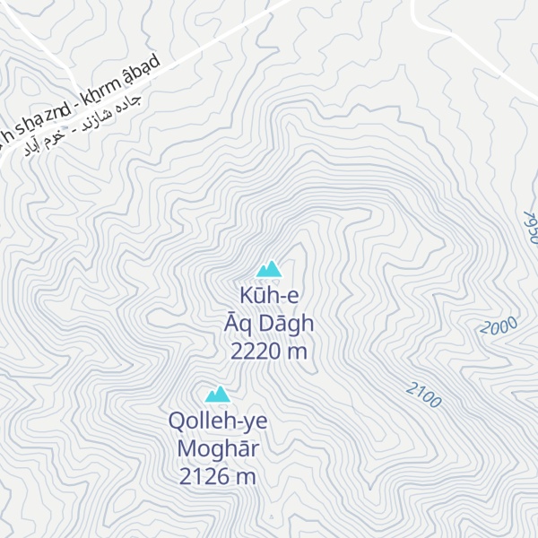 Map of Kūh-e Āq Dāgh