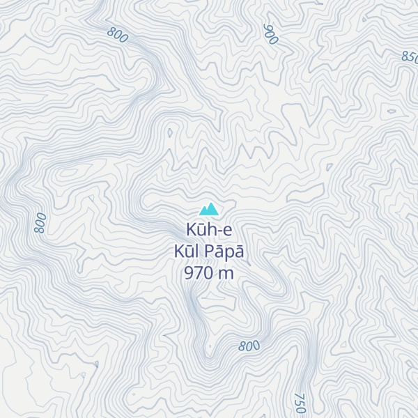Map of Kūh-e Kūl Pāpā