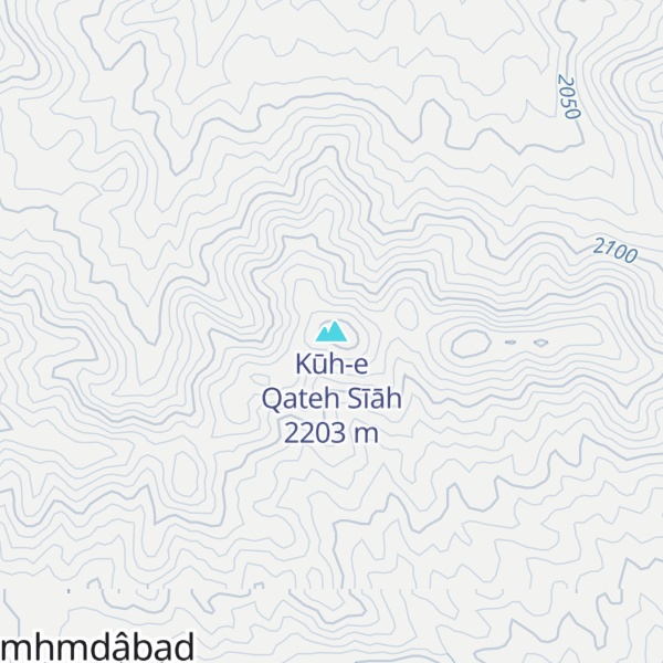 Map of Kūh-e Qateh Sīāh