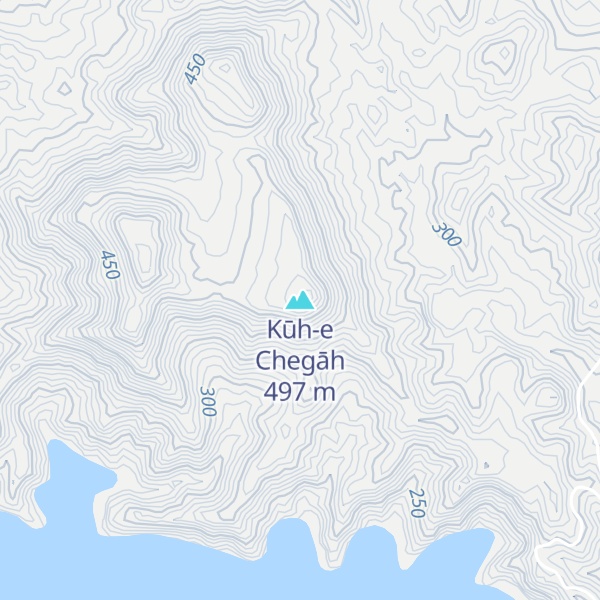 Map of Kūh-e Chegāh