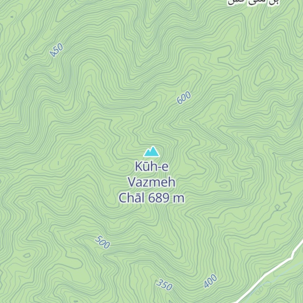 Map of Kūh-e Vazmeh Chāl