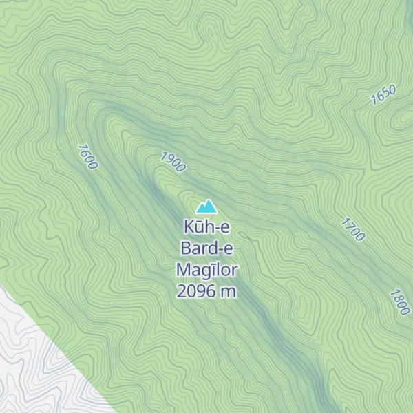 Map of Kūh-e Bard-e Magīlor
