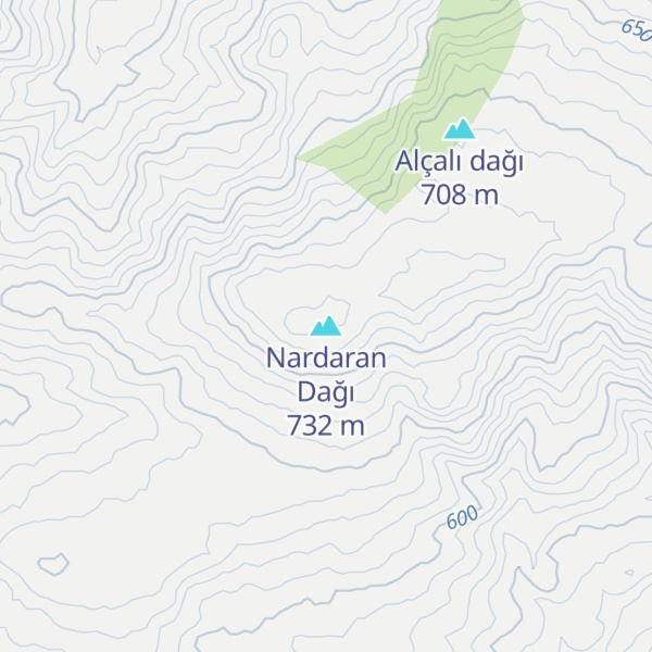 Map of Nardaran Dağı