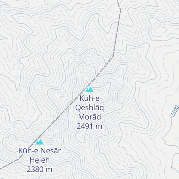Map of Kūh-e Qeshlāq Morād
