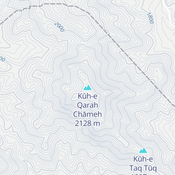 Map of Kūh-e Qarah Chāmeh