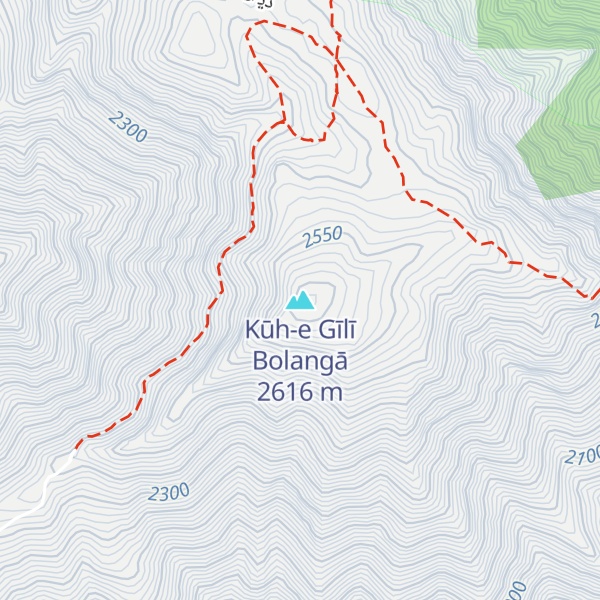 Map of Kūh-e Gīlī Bolangā