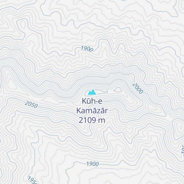 Map of Kūh-e Kamāzār