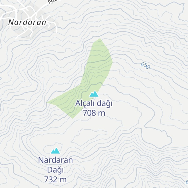 Map of Alçalı dağı